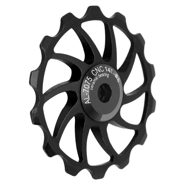 Guide Wheel, Light Weight Aluminum Alloy Ceramic Bike Pulley Wheel For Use 4/5/6 Mm Guide Wheel