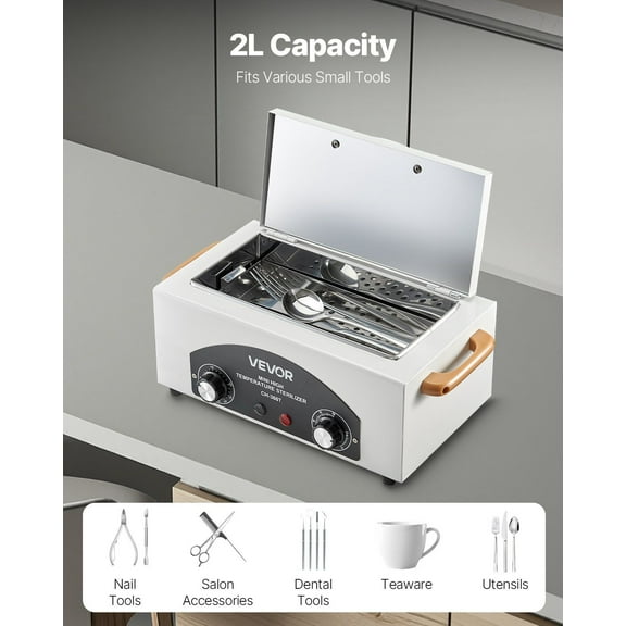 FxolFck High Temperature Autoclave Machine 2L 300W High Temperature Cleaner Machine Box