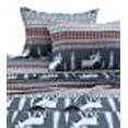 thumbnail image 3 of Tribeca Living WIRE170SHEETKI Winter Reindeer Flannel Deep Pocket Sheet Set, King, 3 of 3