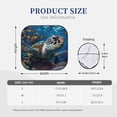 thumbnail image 6 of Uemuo Ocean Coral Turtle Printed 2 PCS Car Windshield Sun Shade, Auto Sun Heat and UV Rays Blocker, Foldable Automotive Front Window Sunshade Protector, 6 of 7