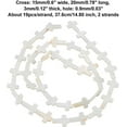 thumbnail image 2 of 1box 2 Strands Freshwater Shell Beads Strands Religion Cross Seashell color 18~20x14~15x3mm Hole: 0.9mm about 19pcs/strand 14.80 inch(37.6cm), 2 of 7