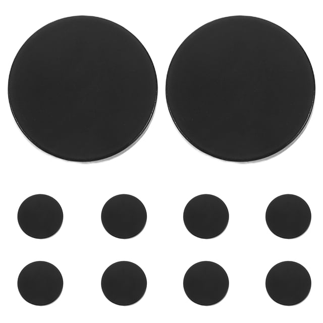 10 Uds. Botones de Metal negro para abrigos, botones redondos para coser a mano, botones planos de Metal duraderos, Ideal para chaquetas, suéteres y pantalones