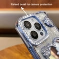 thumbnail image 5 of for iPhone 16 Pro Max Bling Case, Shockproof Luxury Shiny Diamond 3D Butterfly Glitter Gilry Woman Thin Soft Phone Cover with Love Heart Makeup Mirror for iPhone 16 Pro Max 6.9 inch (Purple), 5 of 12
