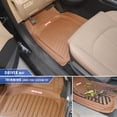 thumbnail image 6 of motor trend of-933-bg beige deep dish all-climate rubber floor mat (performance plus heavy duty liners/thick/odorless/all weather), 3 piece, 6 of 9