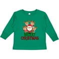 thumbnail image 3 of Inktastic Merry Christmas Santa Reindeer Boys or Girls Long Sleeve Toddler T-Shirt, 3 of 5