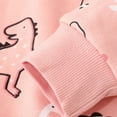 thumbnail image 4 of Byoo Dinosaur Graphic Big Girls Sweatshirt Crewneck Long Sleeve Pullover Top Sports Soft Daily Top, 4 of 6