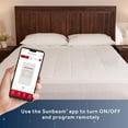 thumbnail image 2 of Sunbeam Connected Electric Heated Mattress Pad Full Size, 54" x 75", 10 Heat Settings, Fast Heating, Smart Heating with Wi-Fi, Voice & Wired Digital Controller, Auto-Shut Off, Machine Washable, 2 of 8