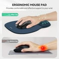thumbnail image 7 of TECKNET BASICS Gel Mouse Pad with Wrist Rest, Ergonomic Office Mousepad with Wrist Support, Non-Slip & Smooth Surface, Comfortable Desk Mat for Office Gaming Study- Navy, 7 of 7