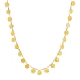 thumbnail image 1 of Collier avec Disques Polis en Or Jaune 14 Carats 16 Po, 1 of 3