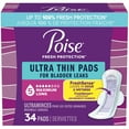 thumbnail image 1 of Poise Ultra Thin Postpartum Incontinence Pads, Maximum Absorbency, Long Length, 34 Count, 1 of 6