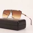 thumbnail image 4 of Gafas de sol con montura grande, gafas de sol para hombre, gafas de sol con montura cuadrada, gafas de sol a la moda para hombre, 4 of 6