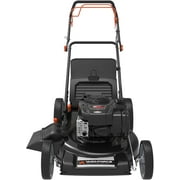 Yard Force YF22-3N1SP Self-Propelled Lawn Mower - 150cc Briggs & Stratton Engine, 22” Steel Deck, 3-in-1 Cutting System, Single-Lever Height Adjustment, Compact Fold Handle,