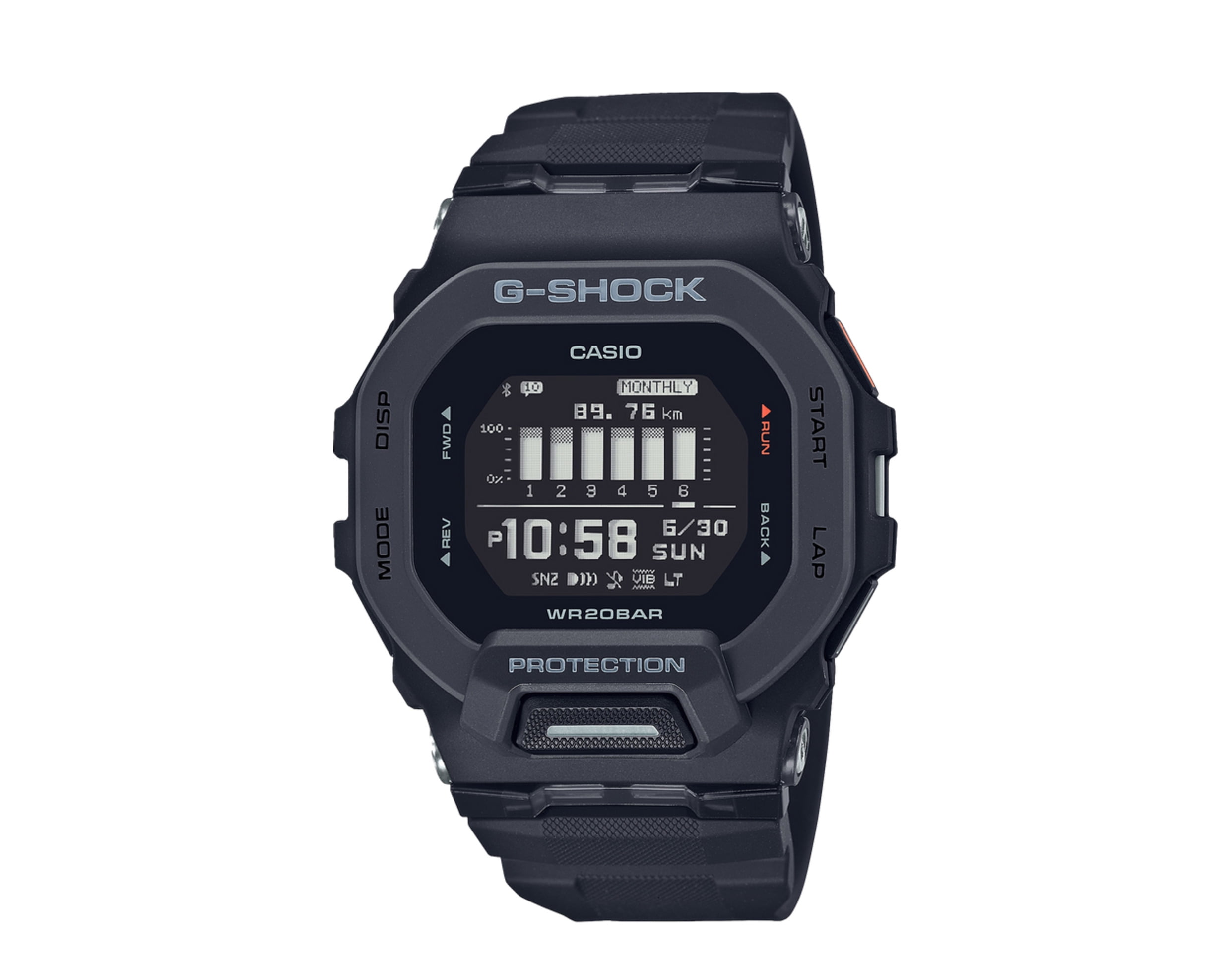 Casio G-Shock G-LIDE GBX-100NS-1JF Men's Watch, Waterproof, Black