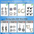thumbnail image 4 of 2 Pairs Earring Lifters, Secure Earring Backs For Droopy Ears Adjustable Hypoallergenic For Heavy Earring High Quality, 4 of 4