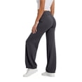 thumbnail image 5 of Tqcoqu Yoga Pants for Women Drawstring Elastic High Waisted Loose Fit Wide Leg Pants Workout with Bandage Pant,Dark Gray,Women's S-XXL, 5 of 8