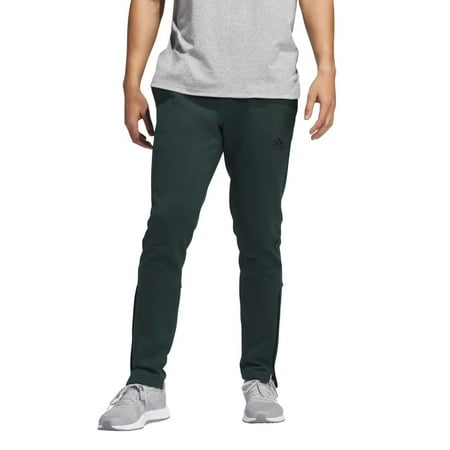 adidas Men’s Regular Fit Zippered Ankle Openings Jogger - Green (Shagrn), Small