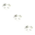 thumbnail image 2 of Sonducket 4 Uds. De peinetas de flores para boda, conjunto de tocados elegantes para niñas, tocado de novia, adorno de vestir para mujer, blanco Type1 NO1, 2 of 6