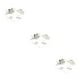 thumbnail image 2 of Sonducket 4 Uds. De peinetas de flores para boda, conjunto de tocados elegantes para niñas, tocado de novia, adorno de vestir para mujer, blanco Type1 NO1, 2 of 6