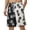 Black+White, variant on Men’s Swim Trunks Quick Dry Board Shorts with Mesh Lining and Pockets Elastic Waist Drawstring Beach Shorts Pineapple Print Breathable Swimwear Bathing Suits for Swimming Surfing Vacation