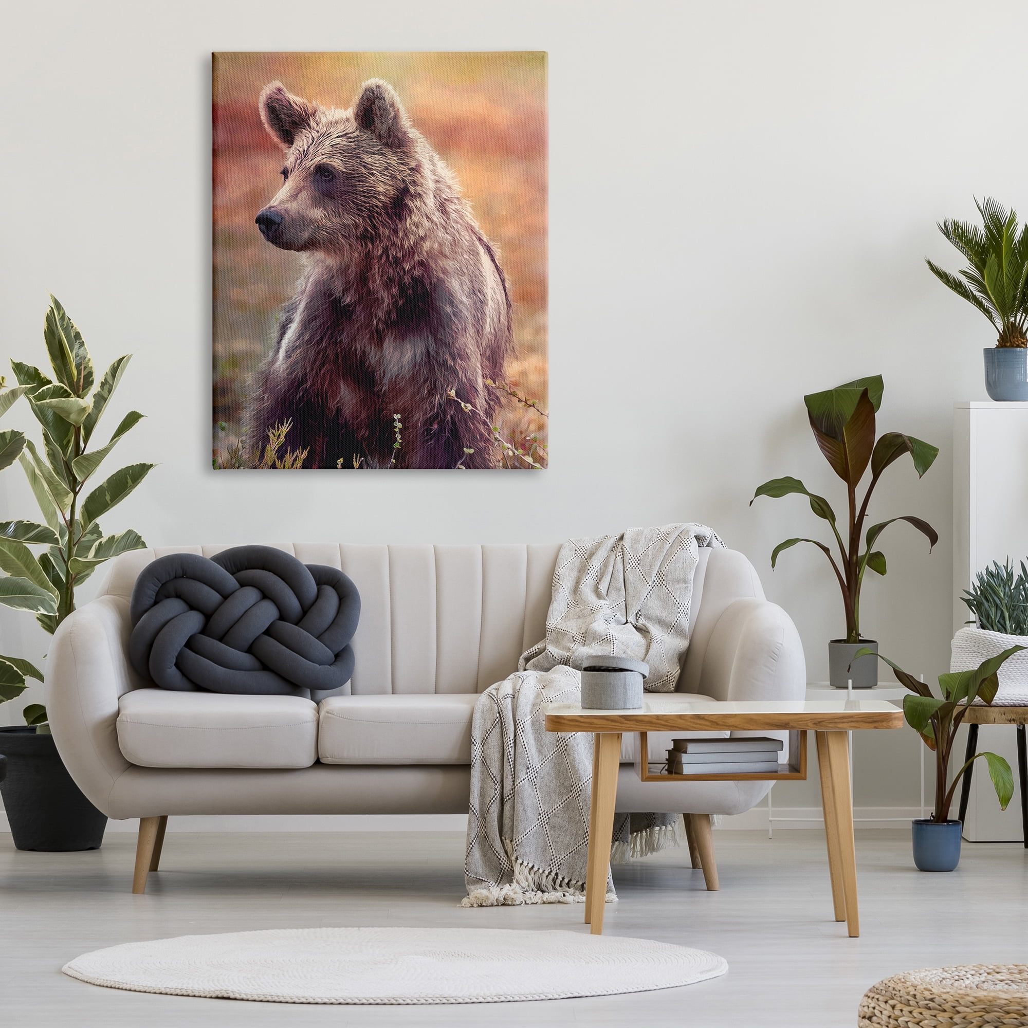 Stupell Industries Majestic Baby Bear Warm Sunlit Forest Habitat Photograph Gallery Wrapped Canvas Print Wall Art, Design by Alpenglow Workshop