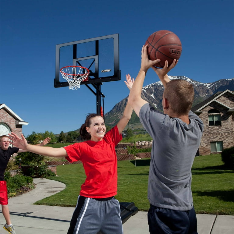 Lifetime, Portable Basketball Hoop, 52-Inch, Power Lift Adjustment