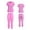Azalea, variant on Women’s Medical Nursing Jogger Scrub Set Flexxione Mock Wrap Top and Jogger Pants
