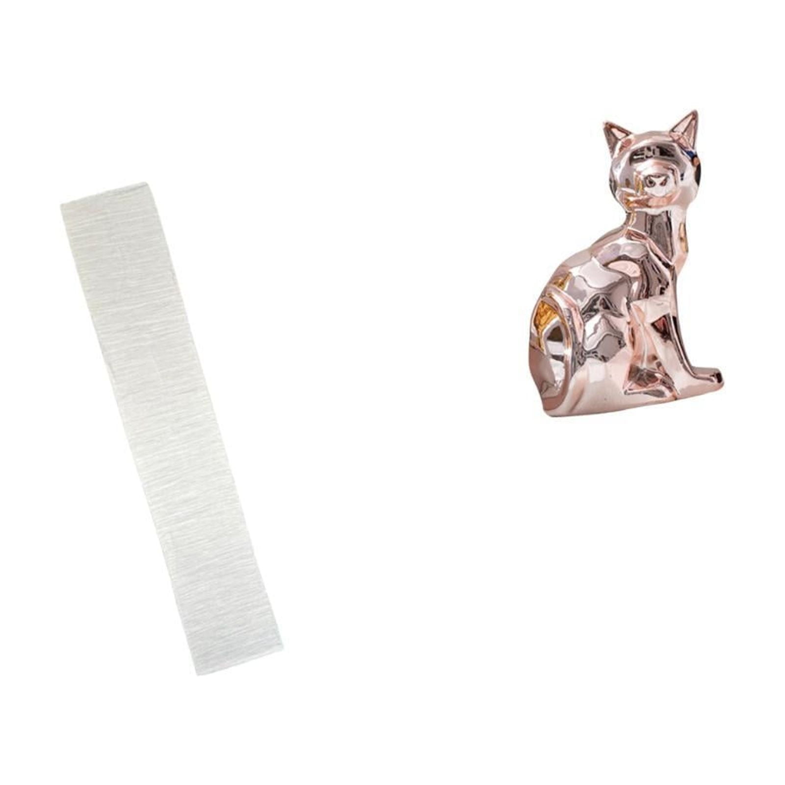 Floor Lamp Shade Cat Statue Figurine Paper Material for Living Room Shelf and Desk Home Decoration