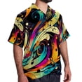 thumbnail image 2 of Note Men's Casual Printed Button Down Short Sleeve Beach Shirts, 2 of 6