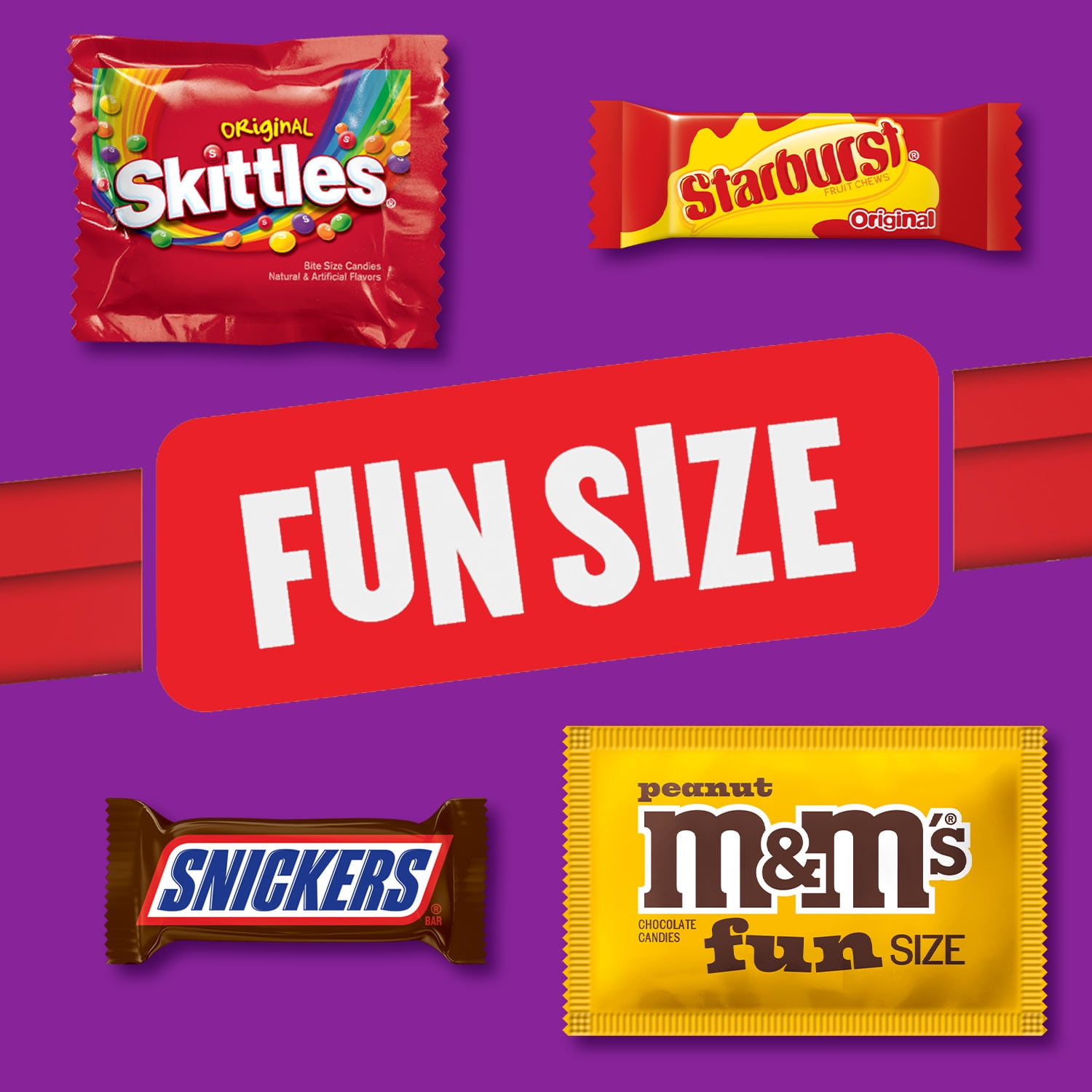 Mars Mixed M&M's, Snickers, Skittles, Starburst - Fun Size Mars Mixed M&M's, Snickers, Skittles, Starburst - Fun Size