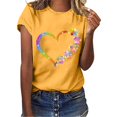 thumbnail image 2 of 3/4 Length Sleeve Tops for Women 2026 Crewneck Casual Pleated Tunic Tops Loose Fit Shirts Blouses, 2 of 6