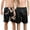 Black Dragon, variant on Men's Casual Satin Pajamas Shorts 2 Pack Pj Sleep Bottoms Fall Comfy Elastic Band Frill Loose Knee Length Cool Chic Black Dragon Medium