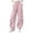 Pink, variant on LIaqionyy Girls Sweatpants Wide Leg Elastic Waist Baggy Pants with Pockets Kids Solid Color Outdoor Pant Loungewear