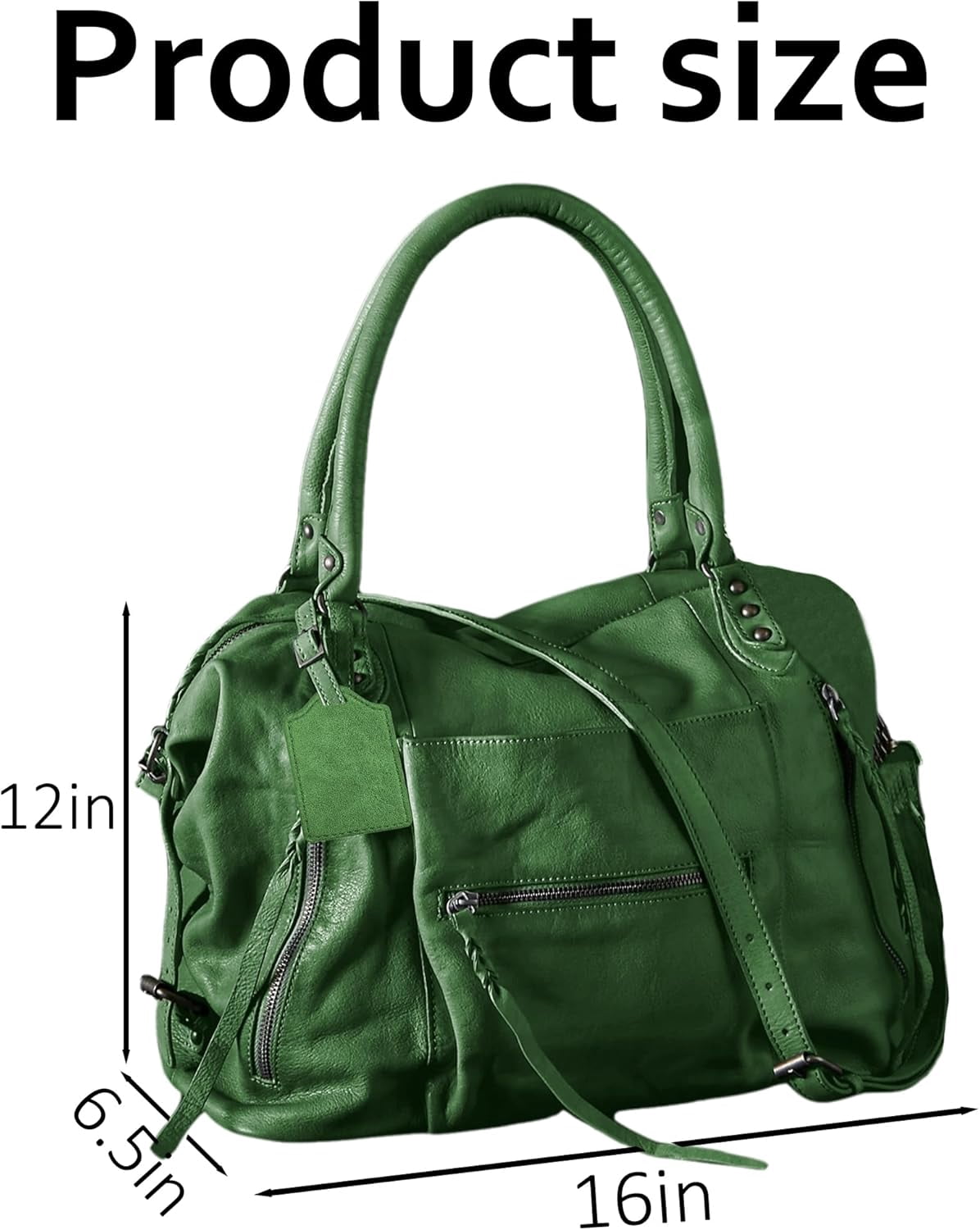 Women's Large Tote Bag City Tote Bag Fall Purse with Zipper Women Vegan Leather Hobo Handbags with Adjustable Strap