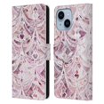 thumbnail image 1 of Head Case Designs Officially Licensed Micklyn Le Feuvre Marble Patterns Berry Frosting Art Deco Pattern Leather Book Wallet Case Compatible with Apple iPhone 14 Plus, 1 of 6