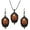 F, variant on ZTTD Halloween Moon Magic Necklace Earrings Set for Women Forest Cameo Earrings Vintage Victorian Crystal Gem Crow Necklace Halloween Vampire Mystic Witch Costumes Jewelry Set Gifts