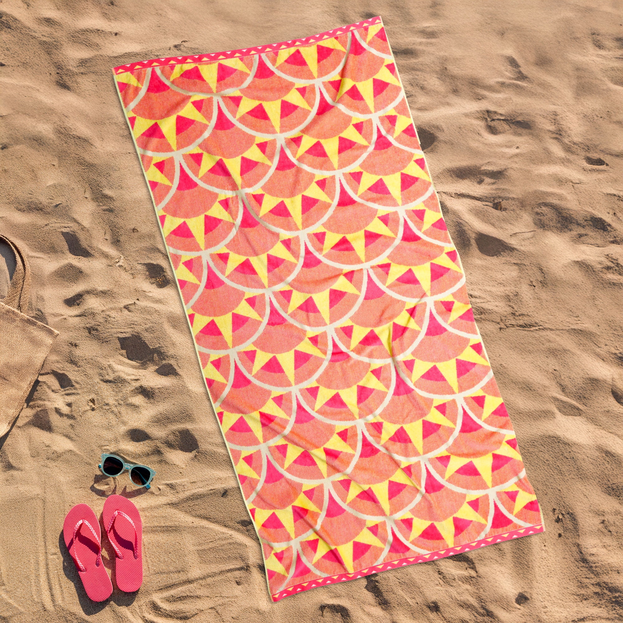 Mainstays Aztec Sun Beach Towel, Size 72" x 36"