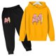 thumbnail image 3 of Abrigo para niños, ropa encantadora, mercancía A4, sudadera con capucha de marca, ropa deportiva, ropa para niñas y niños, pantalón superior, conjunto de moda informal de 2 a 13 años, 3 of 5