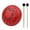 Red, variant on Labymos 6-inch Mini 8-Tone Steel Tongue Drum G Key Percussion Instrument Hand Pan Drum with Drum Mallets Carry Pouch Music Book