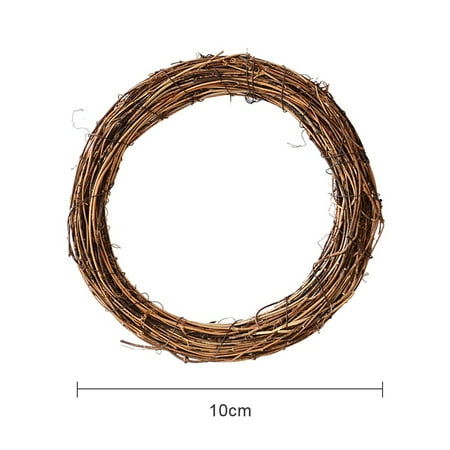 

Sonbest Christmas Natural Dried Rattan Ring Wreath Garland Christmas DIY Craft Door Wall Hanging Pendant Decor
