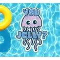 thumbnail image 2 of Slick Woody's 60" You Jelly Vinyl Underwater Pool Mat Tattoo in Pink/Purple, 2 of 3