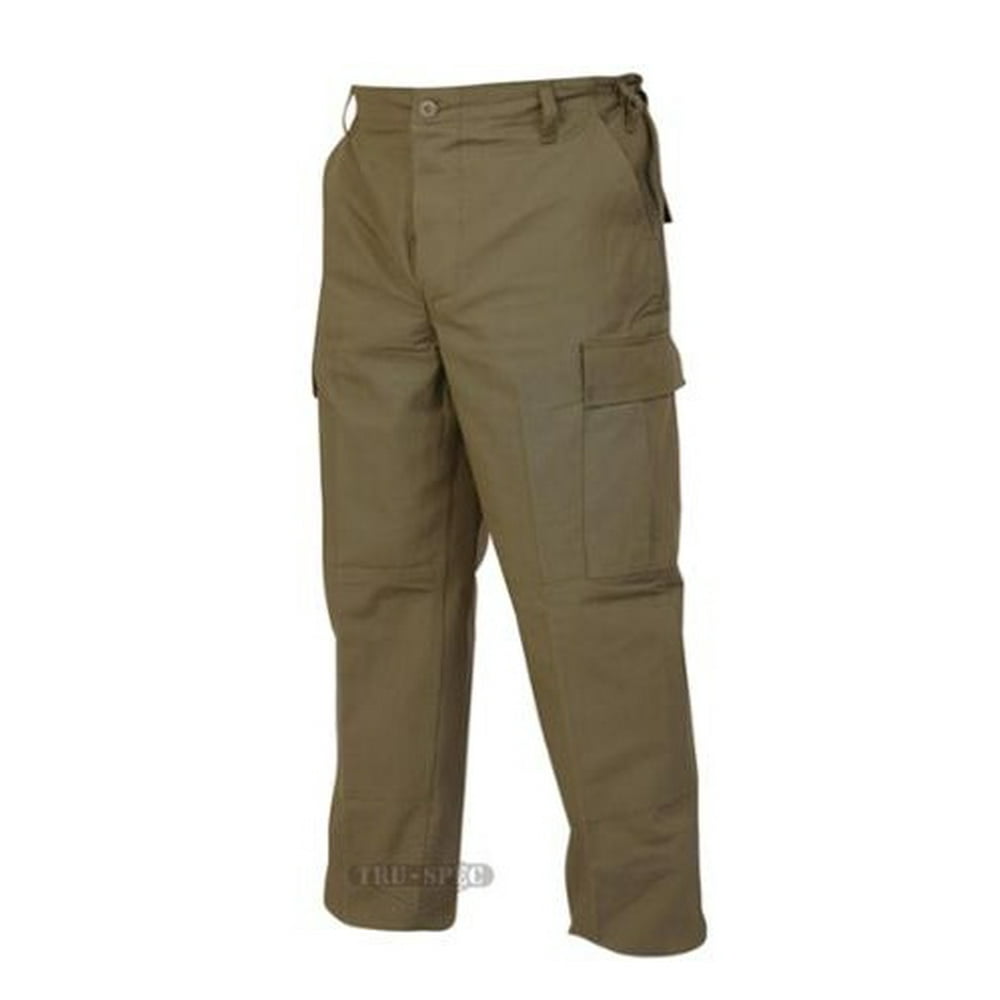 Tru-spec - BDU Trousers Olive Drab 100% Cotton Rip-Stop, XSmall Regular ...