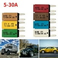 thumbnail image 2 of CPAN 5-30A 12V Automatic Reset Mini ATM Circuit Breaker Blade Fuse for Truck Marine, 2 of 6