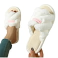 thumbnail image 6 of Agkizg Womens Fuzzy Slippers, House Slippers, Multi Size Fuzzy Lined House Slippers Warm Plushes Comfortable Casual Indoor Winter Slippers, 6 of 6