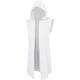 thumbnail image 2 of Blusa sin mangas con capucha para hombre, color sólido, medieval, con capucha, sin mangas, para Halloween, disfraz de actuación, blusa de poliéster para hombre, 2 of 3