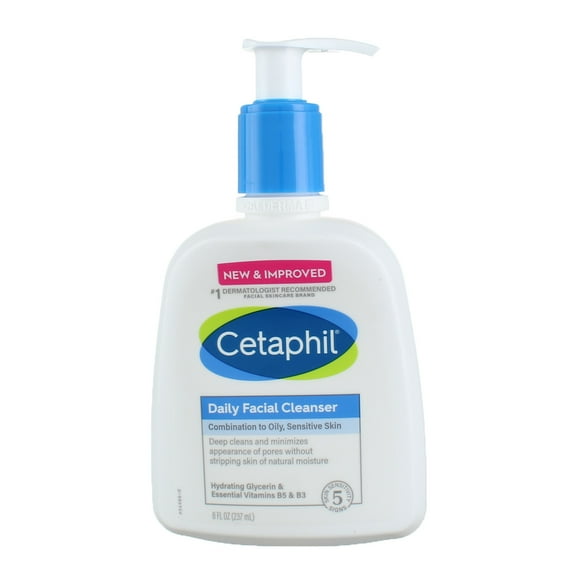 Cetaphil Daily Sensitive Facial Cleanser, 8 fl oz (3 pack) (Bundle)