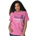 thumbnail image 4 of Illinois IL Corn State Shape Filagree Women's Graphic T Shirt Tees Brisco Brands S, 4 of 6