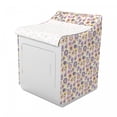 thumbnail image 2 of Spring Washer Cover, Graphic Flowers as Daisies and Tulips with Stems and Leaves Illustration, Washroom Decor with Dust Protection, 29" x 28" x 40", Multicolor, by Ambesonne, 2 of 3
