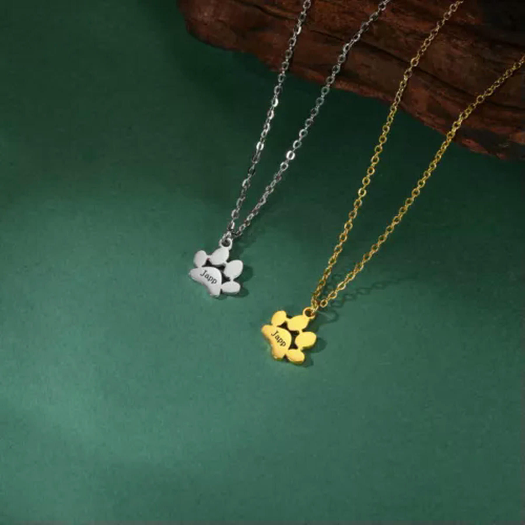 Custom Necklace Multiple Names Necklace Dog Claw Jewelry Gift