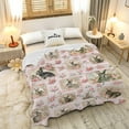 thumbnail image 2 of Rabbit Book Blanket for Women Girls Flower Rabbit Soft Lightweight Flannel Throw Blankets for Bedroom Livingroom Sofa Travel L 60x80in Adult Gift, 2 of 6
