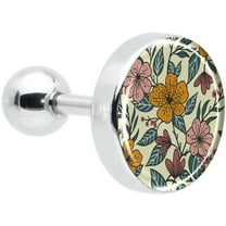 Body Candy 16G Womens 6mm 316L Stainless Steel Blossom Creation Wildflower Flowers Mens Cartilage Earring Helix Tragus Jewelry 1/4"